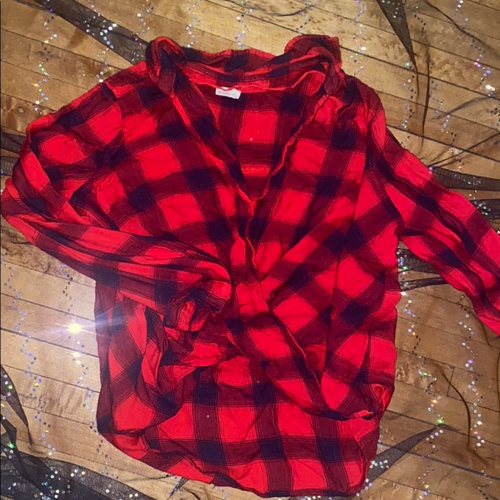 Hollister plaid shirt